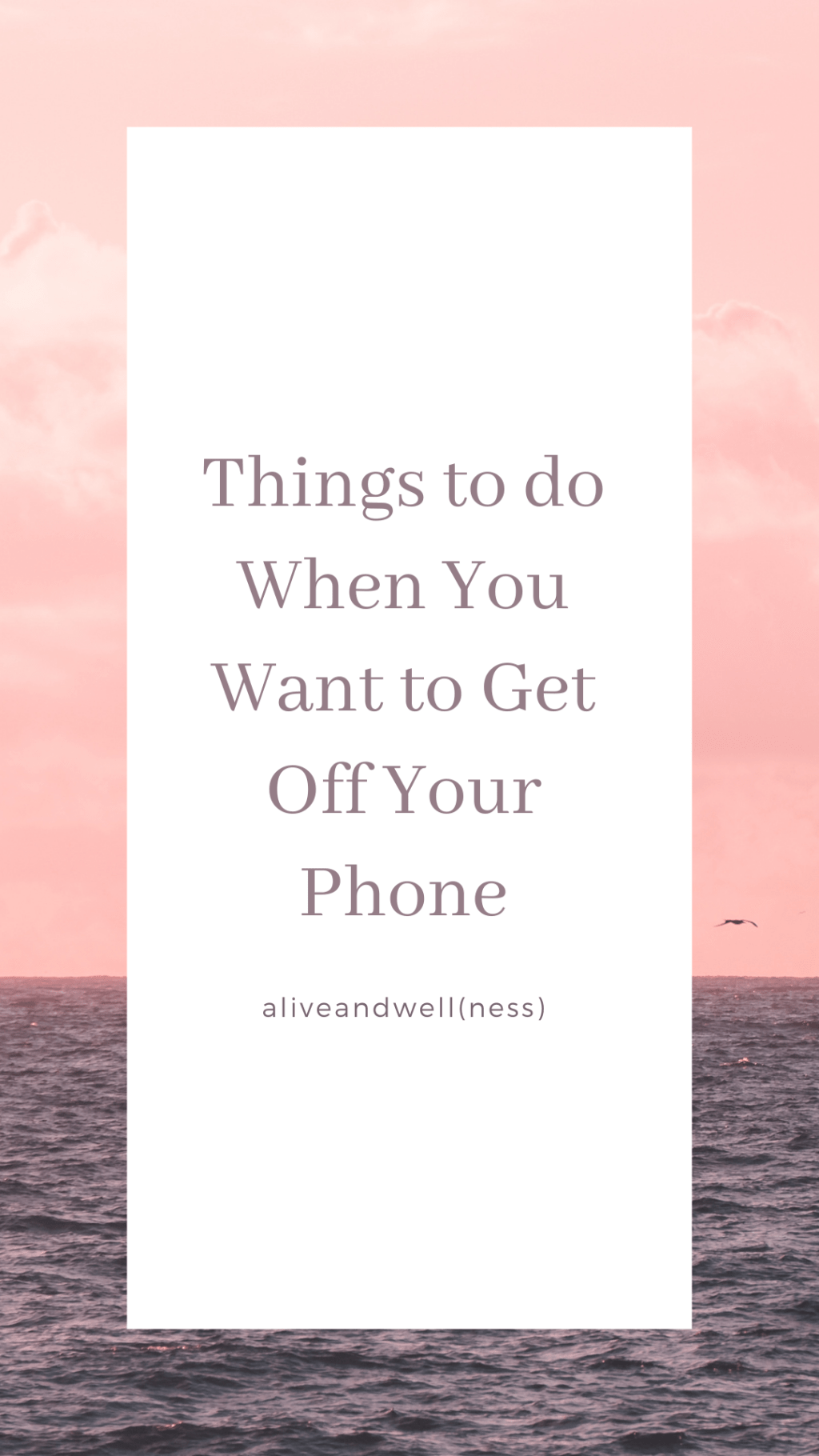 35 Things to do Instead of Social&nbsp;Media