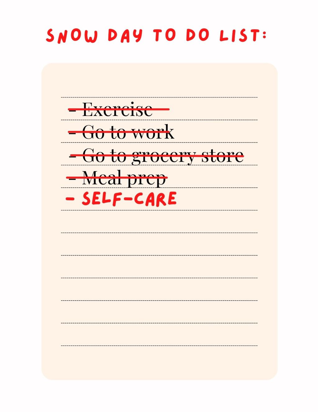 Romanticizing your Snow Day